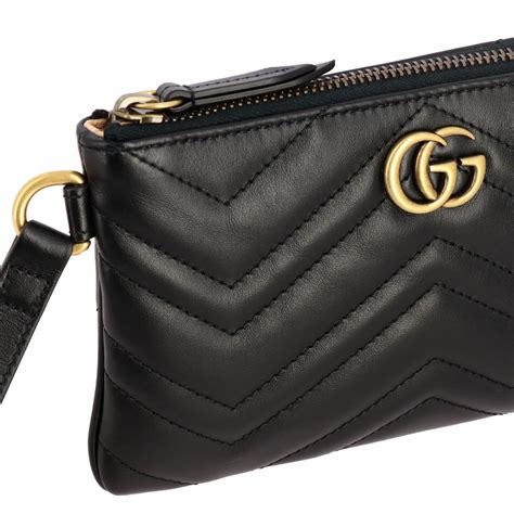 gucci pochette donna nera|farfetch gucci donna.